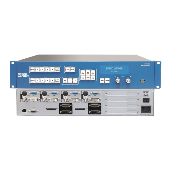 SpeedLeader DVX402 User Manual