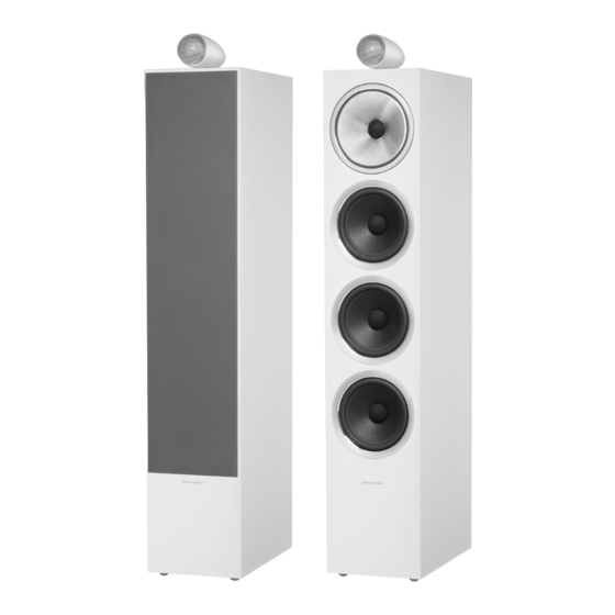 Bowers & Wilkins 702 S2 Manual