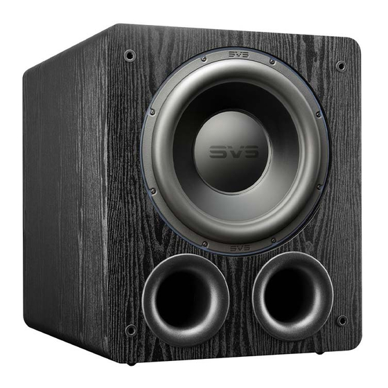 SVS PB-3000 Owner's Manual