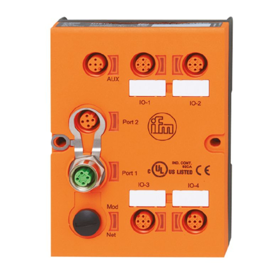 IFM DTE102 Device Manual