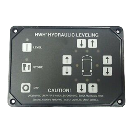 HWH SPACEMAKER 325 Series Leveling System Manuals