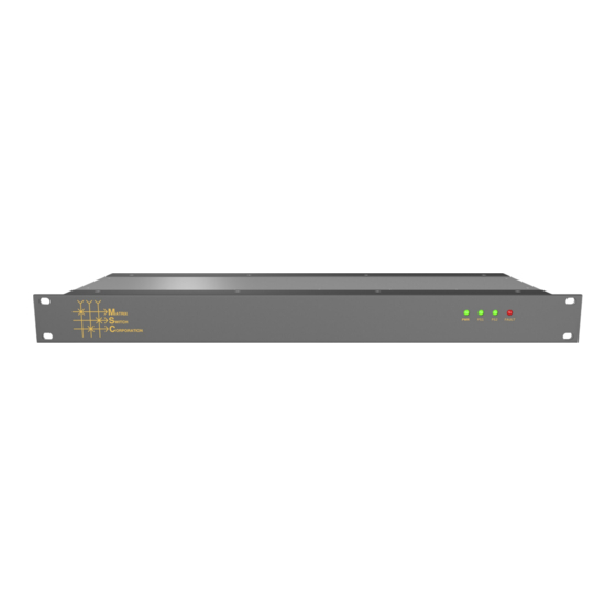 Matrix Switch Corporation MSC-XA1616S Product Manual