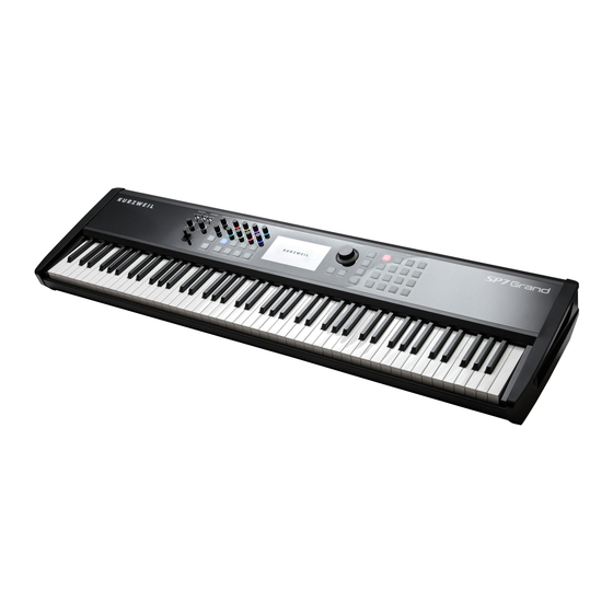 Kurzweil SP7 Musician's Manual