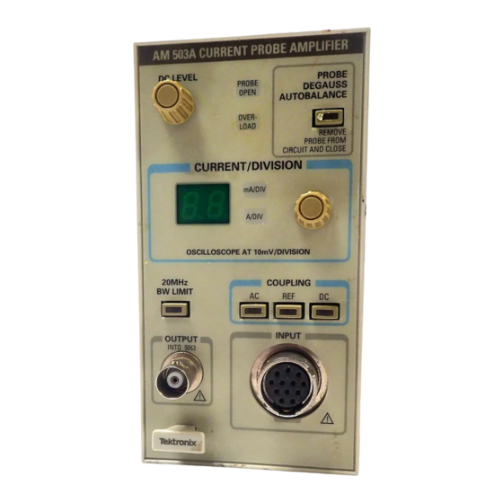 Tektronix AM503S User Manual