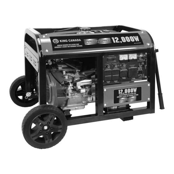 King Canada POWER FORCE KCG-12000GE Manuals