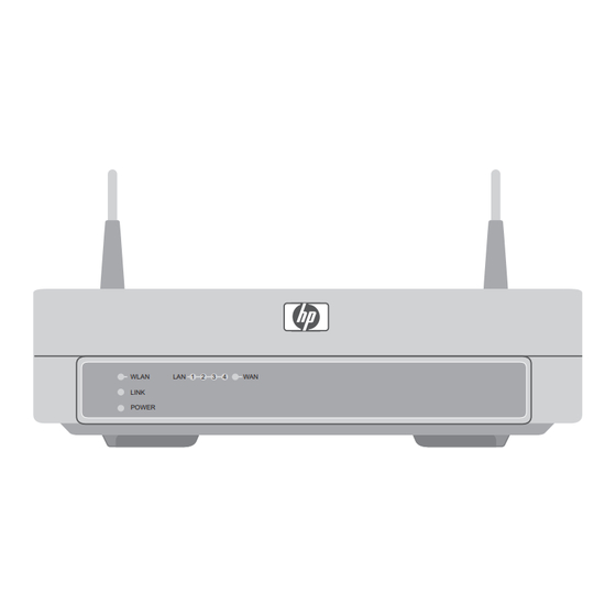 HP Wireless Gateway hn200w Quick Start Manual