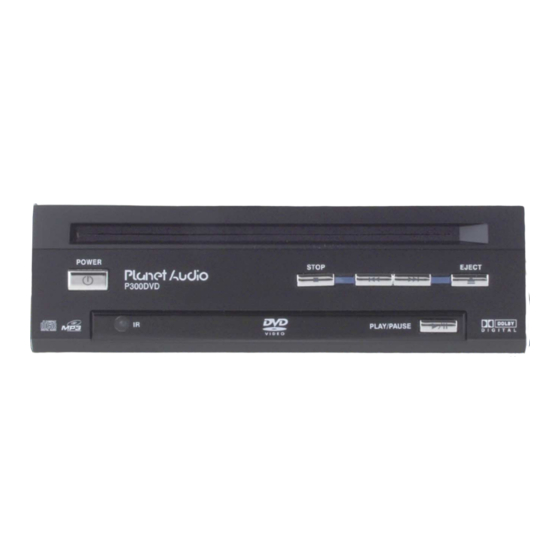 Planet Audio P300DVD User Manual