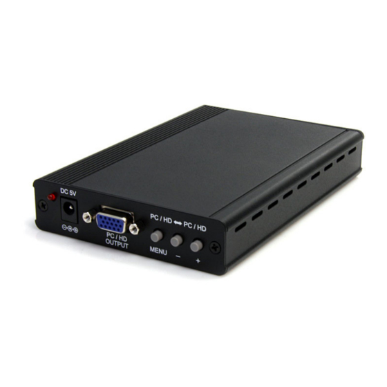StarTech.com VGA2TV2WAY2 Instruction Manual