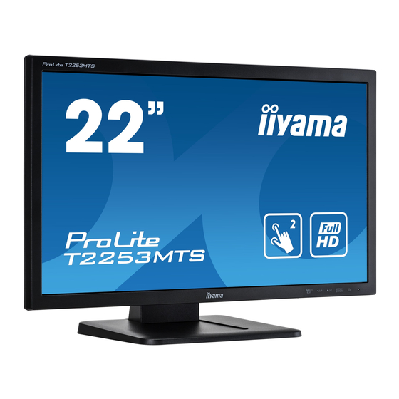 Iiyama ProLite T2253MTS User Manual