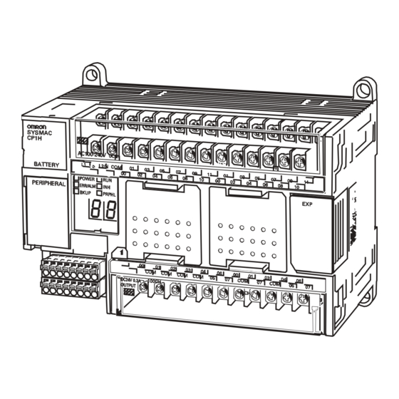 Omron CP1H-X40D Operation Manual