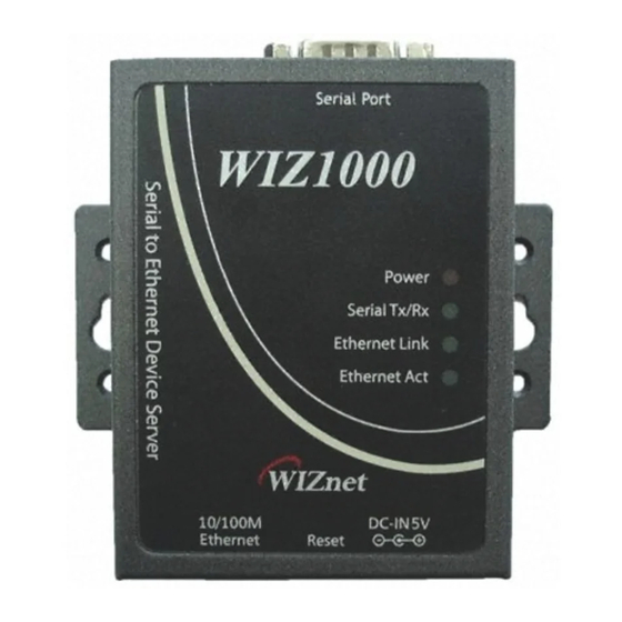 Wiznet WIZ1000 User Manual