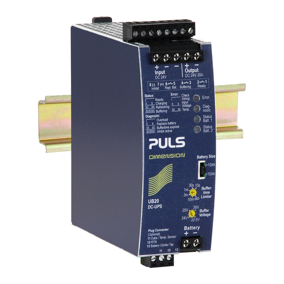 Puls DIMENSION UB Series Manual