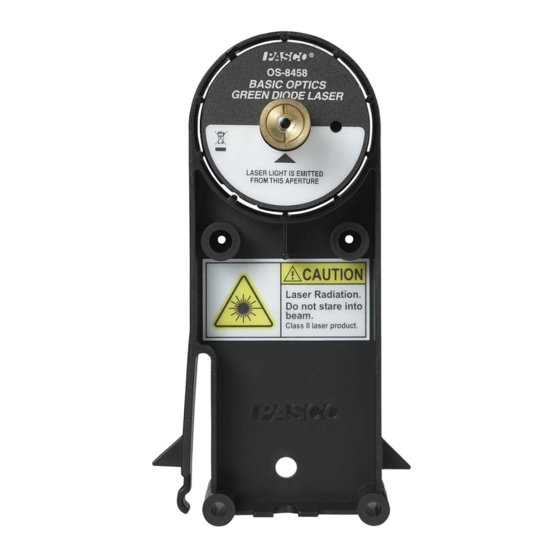 PASCO OS-8458 Instruction Sheet
