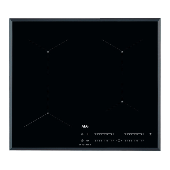 AEG IAE64411FB Induction Hob SenseBoil Manuals