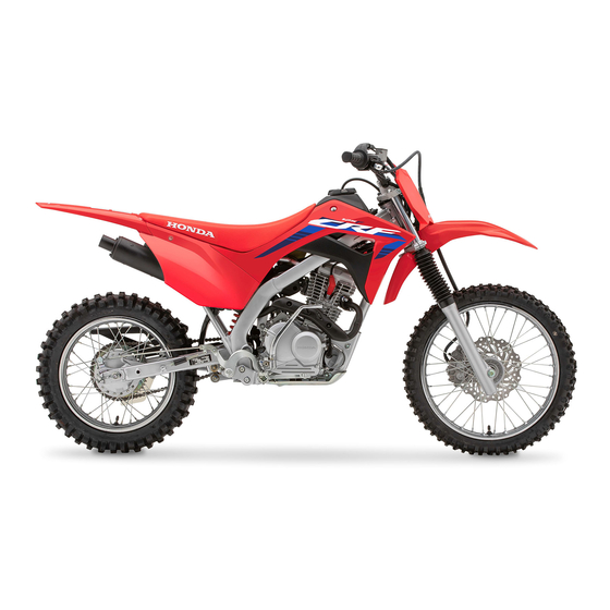 Honda CRF125FB 2022 Owner's Manual
