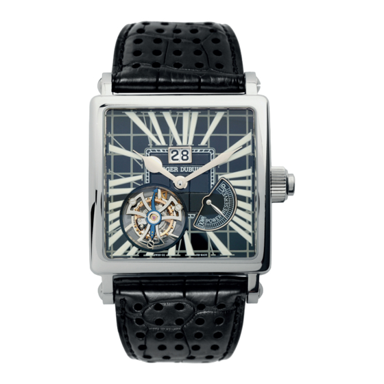 Roger Dubuis TOURBILLON RD03 Manual