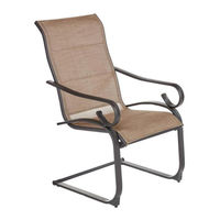 HAMPTON BAY Crestridge Padded Sling Lounge Chair Conley Denim 2-Pack KTS60EW Use And Care Manual