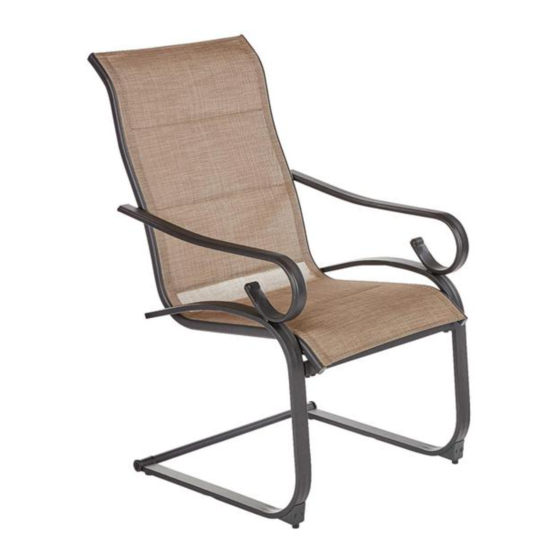 HAMPTON BAY Crestridge Padded Sling Lounge Chair Conley Denim 2-Pack KTS60EW Manuals
