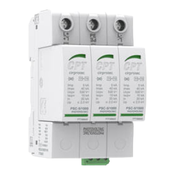 CPT PSC3-5 PV Installation Instructions