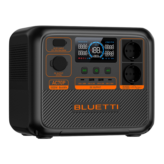 Bluetti AC70P User Manual