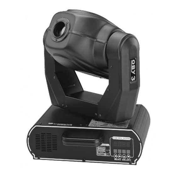 Geni MOVING HEAD OBY-3 Manuals | ManualsLib