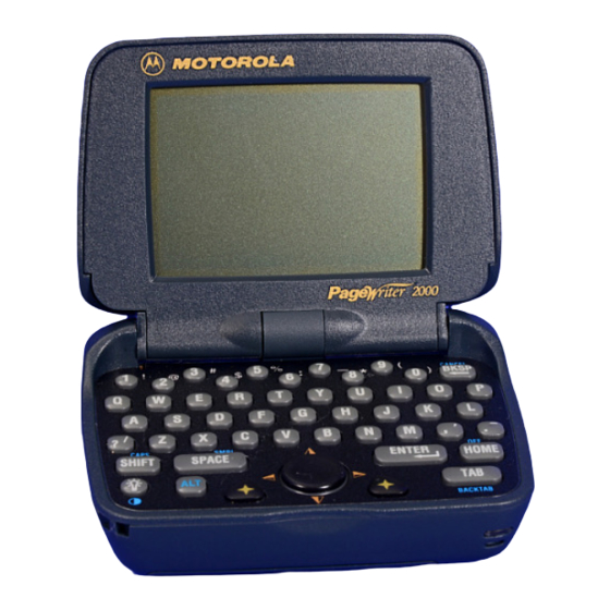 Motorola PageWriter 2000 Manuals
