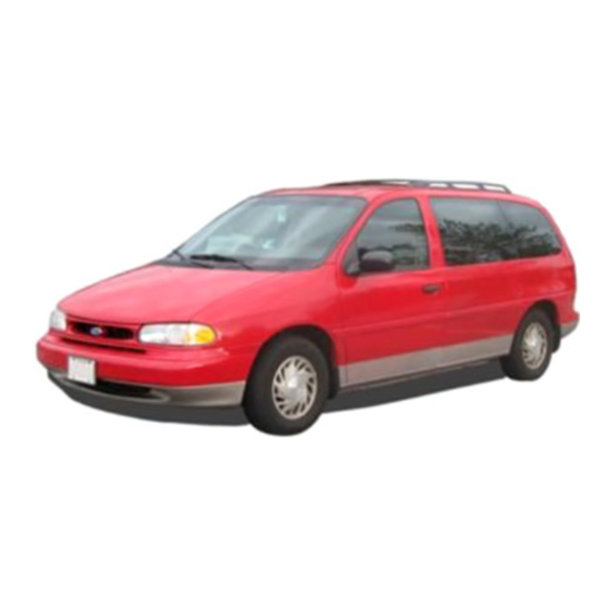 Ford 1996 Windstar Manual