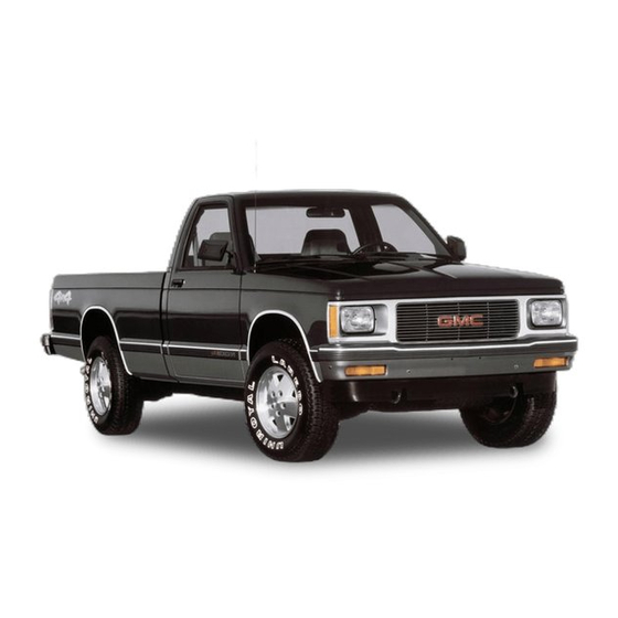 GMC 1993 Sonoma Owner's Manual