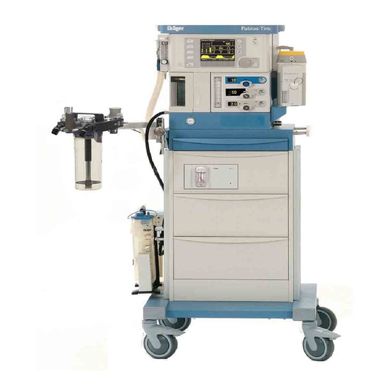 Dräger Medical Fabius Tiro Instructions For Use Manual