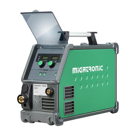 Migatronic OMEGA 3 YARD BASIC Quick Manual