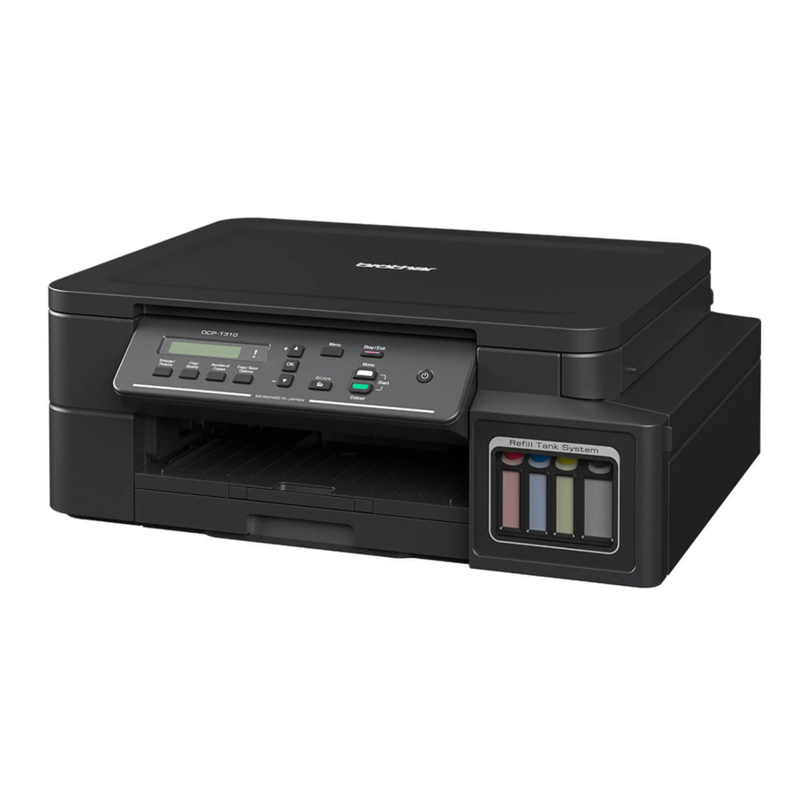 Brother DCP-T310 / DCP-T510W / DCP-T710W / MFC-T810W - Printer Setup Manual