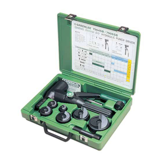 Greenlee Quick Draw 90 7906SB Instruction Manual