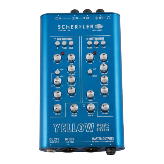 Schertler Yellow Blender Manual