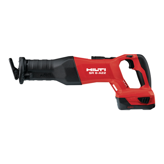 Hilti SR 6-A22 Manual