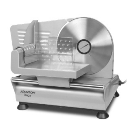 Johnson Daga Electric Slicer Manuals