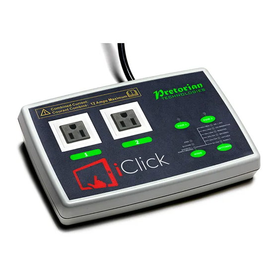 User Manuals: Pretorian iClick AUS Controller iPad