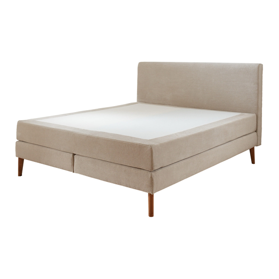 Meise Möbel HD Boxspring Metallic Quick Start Manual