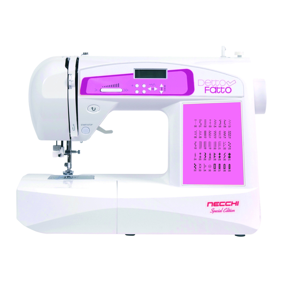 Necchi 590 Computerized Sewing Machine Manuals