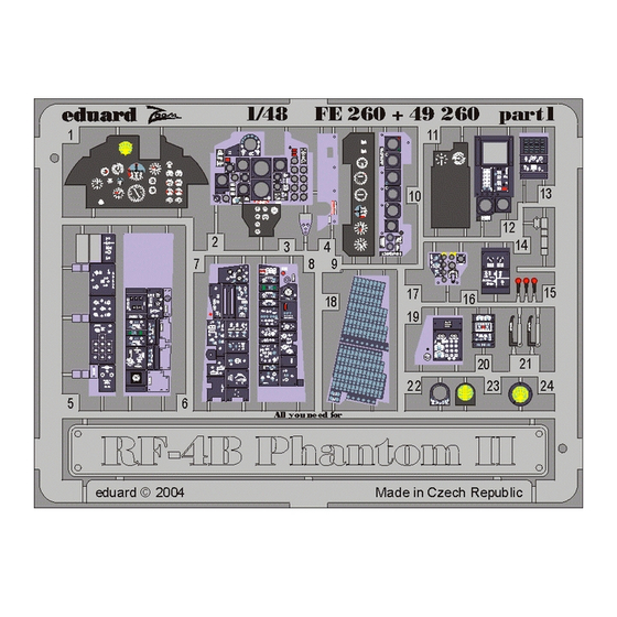 Eduard 49 260 Instruction Sheet