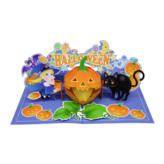 Canon Creative Park Pop-up Card Halloween/Black cat & Witch Instructions Manual