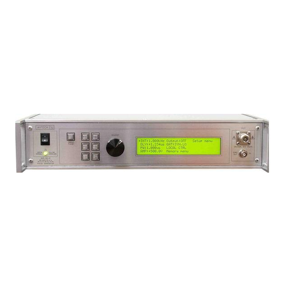 Avtech AVR-5B-B Instructions Manual