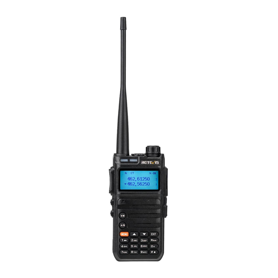 Retevis RA85 - 5W Long Range GMRS Handheld Radio Manual