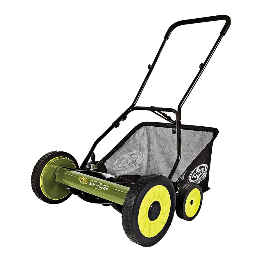 SunJoe MJ502M - Quad-Wheel Reel Mower 20-INCH Manual