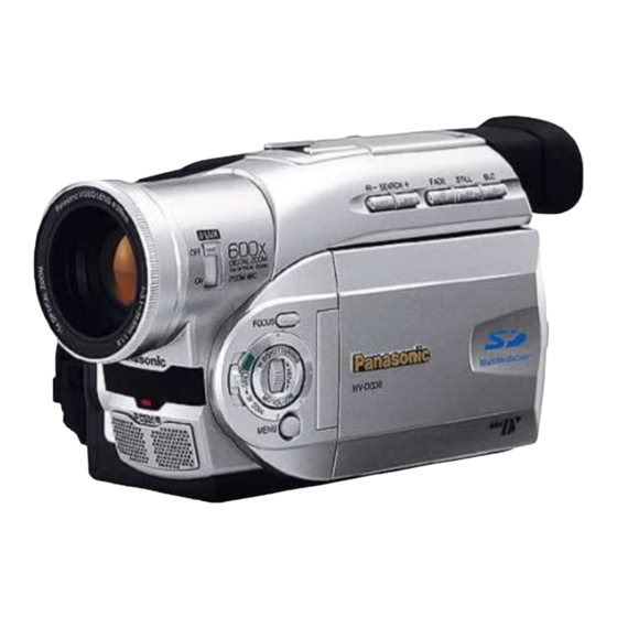 Panasonic NV-DS28A Operating Instructions Manual