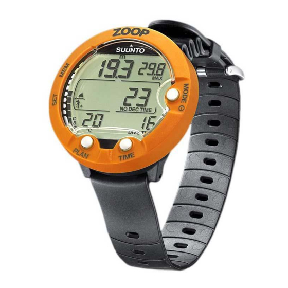 Suunto ZOOP Quick Manual