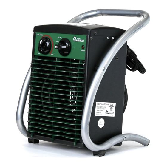 DR. Heater DR218-1500 Important Instructions Manual