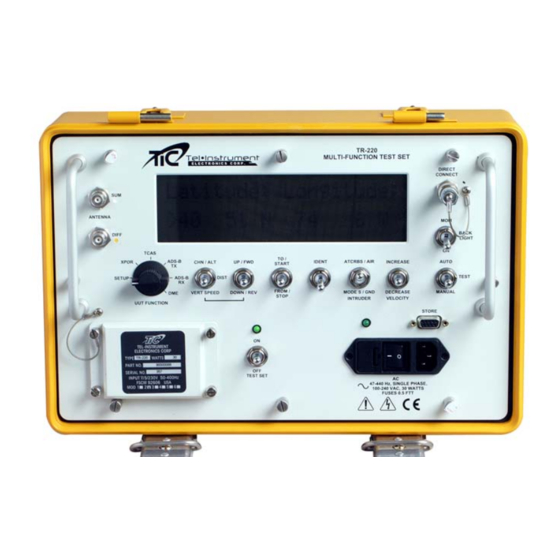 TIC TR-220 Operation Manual
