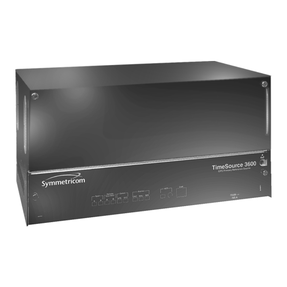 Symmetricom TimeSource 3600 User Manual