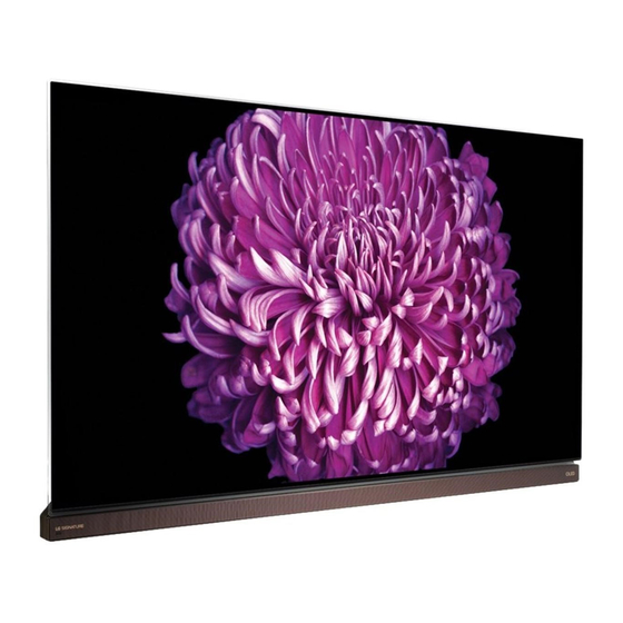 LG SIGNATURE OLED65G7 Series Safety And Reference