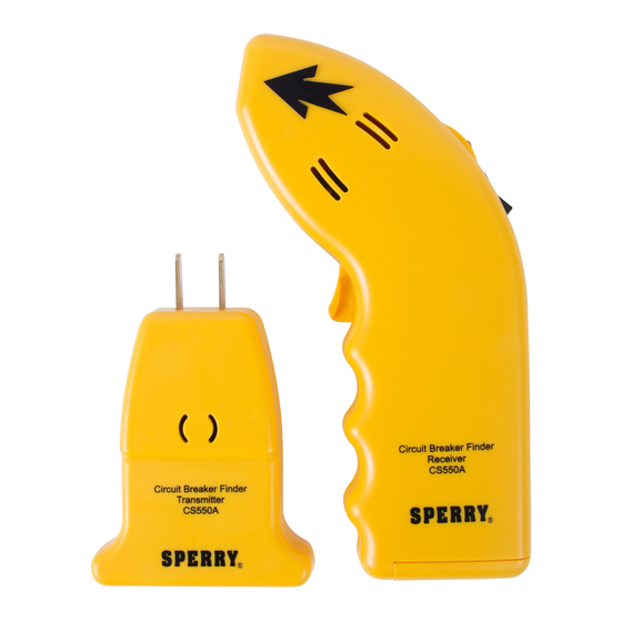 Sperry instruments CS-550A Operating Instructions